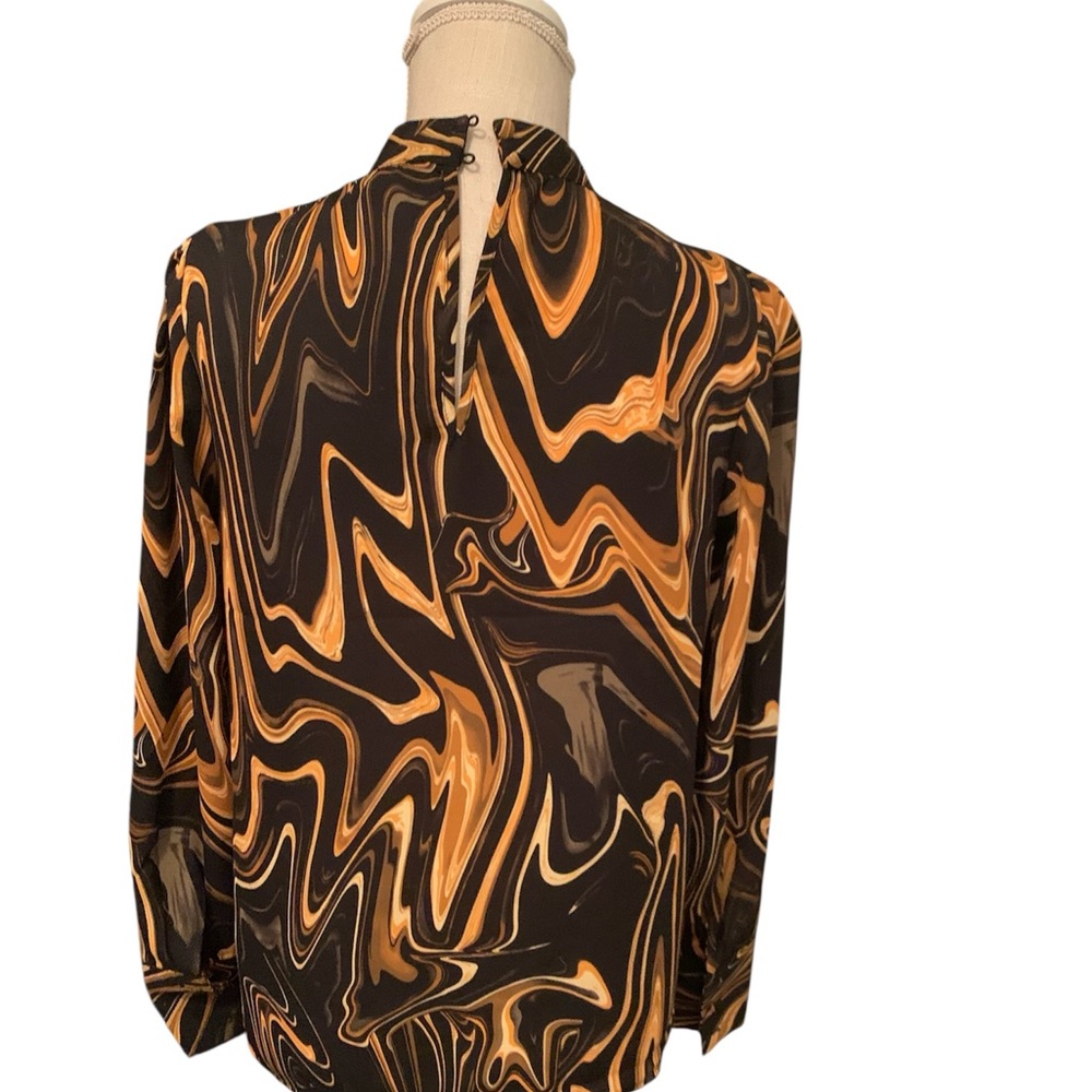 🌹JONES & CO🌹BOHEMIAN STYLE LONG SLEEVE BLOUSE. NWT! EXCELLENT CONDITION! - Picture 4 of 10
